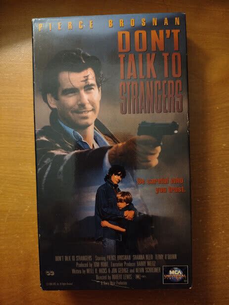 Don T Talk To Strangers Vhs 1995 Shanna Reed Pierce Brosnan Rare Promo Screener 96898212434 Ebay