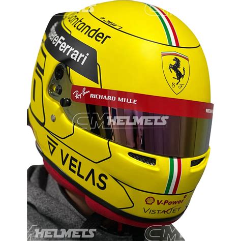 Charles Leclerc 1/2 2024 Monza Helmet Size - Evvy Alexina