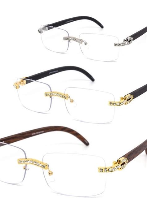 LADIES RIMLESS EYEGLASSES | Eyeglasses, Titanium rings for men, Rimless ...