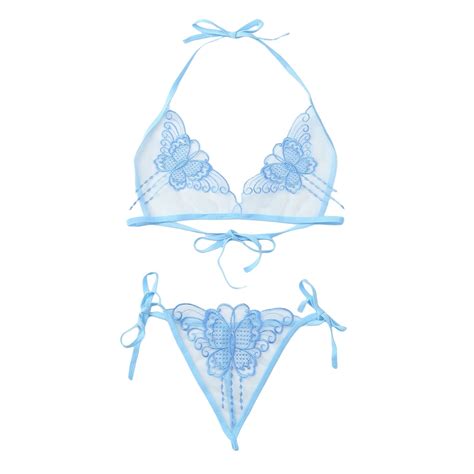 Yzengfg Women S Lingerie Sets Sexy Lace Adjustable Lace Butterfly