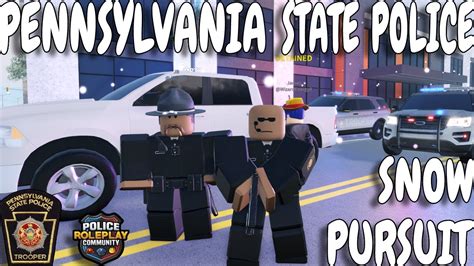 Pennsylvania State Police Snow Pursuit Roblox Erlc Youtube