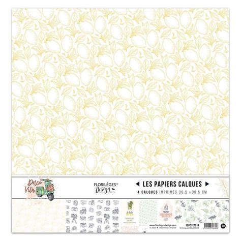 Florileges Carte Scrap Les Papiers Calques L Angolo Per Creare