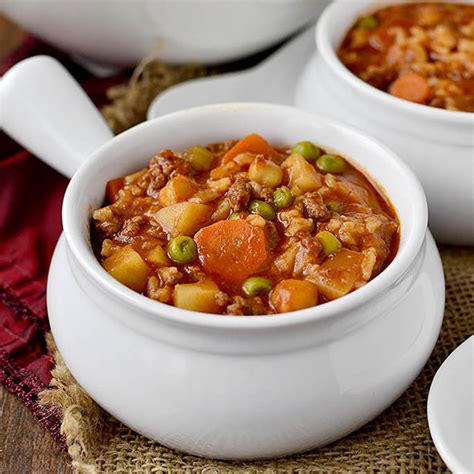 Vegetable Beef and Rice Soup - Iowa Girl Eats