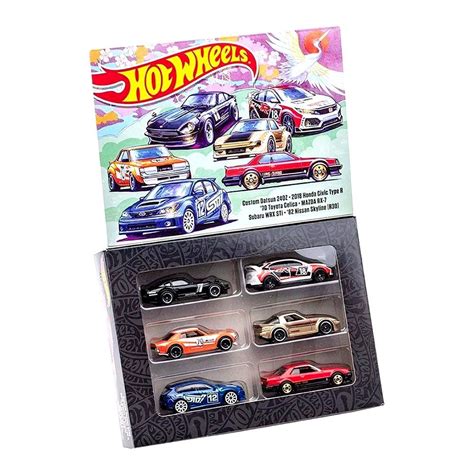 Hot Wheels Japanese Themed Pack Custom Datsun Z Honda Civic Type R Toyota Celica