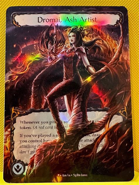 Dromai Ash Artist Alter Token Flesh And Blood Tcg Etsy