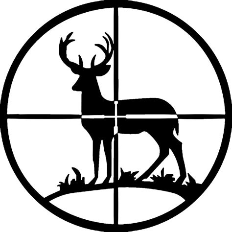 Deer Crosshair Decal Sticker Etsy