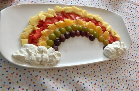 Rainbow Unicorn Birthday Party Healthy Food Unicorn Obst