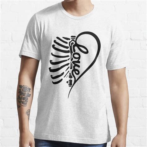 Camiseta Costillas humanas con amor anatomía de la caja torácica