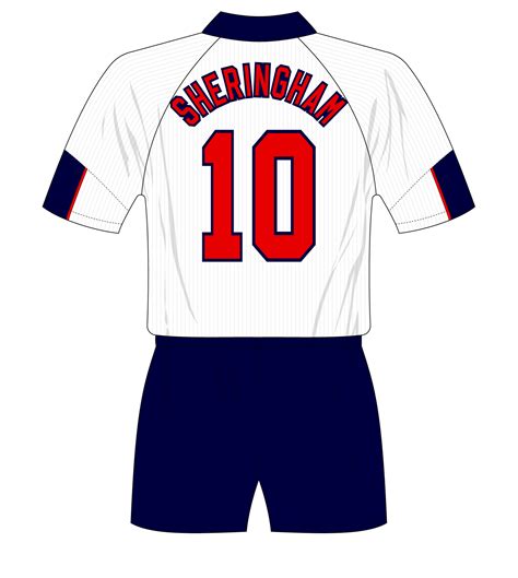 England World Cup Home Number Sheringham Museumofjerseys