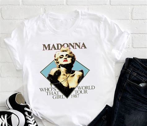 1987 Madonna Who S That Girl World Tour T Shirt Madonna Tour Shirt Madonna Fan T Shirt 90s