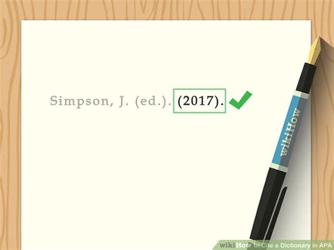 4 Ways To Cite A Dictionary In Apa Wikihow