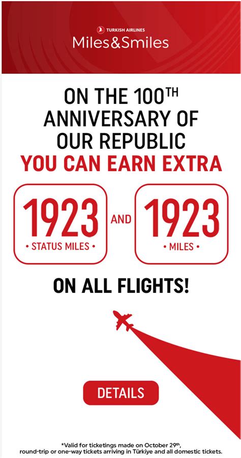 Turkish Airlines 1923 Bonus Award And Status Miles For Ticketed Flight