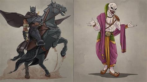 Artist Reimagines Batman Characters As Indian Mythological Figures