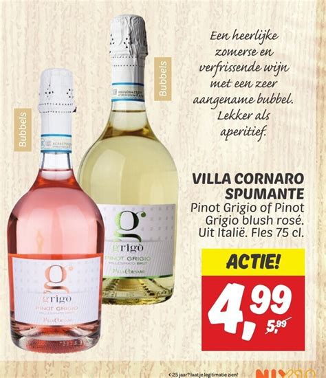 Villa Cornaro Spumante Pinot Grigio Of Pinot Grigio Blush Ros Uit