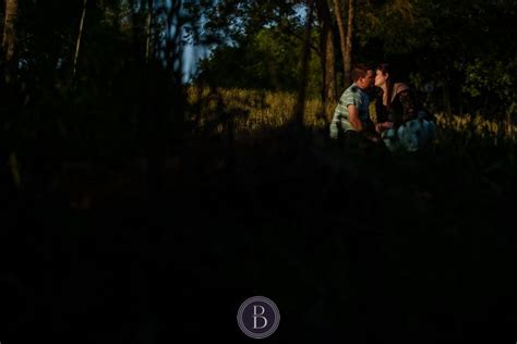 Engagement Photos Kiss In Park Bride Groom To Be Winnipeg Engagement