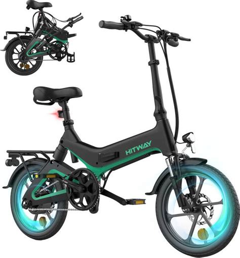 Hitway Elektrische Vouwfiets Opvouwbare E Bike Ah Inch