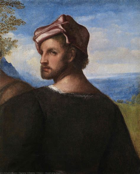 Kunstreproduktionen Kopf Eines Mannes 1509 Von Tiziano Vecellio