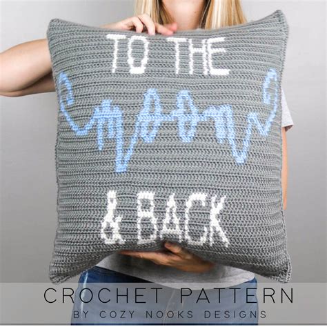 To The Moon Pillow Crochet Pattern – Cozy Nooks Designs