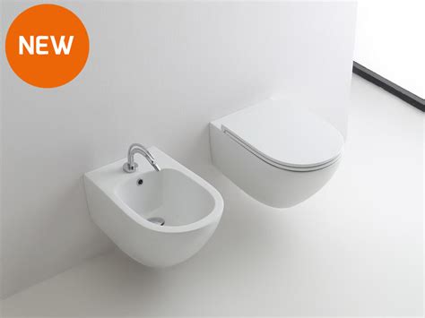 Aquatech Wall Hung Rimless Sanitary Ware Matt White Iperceramica