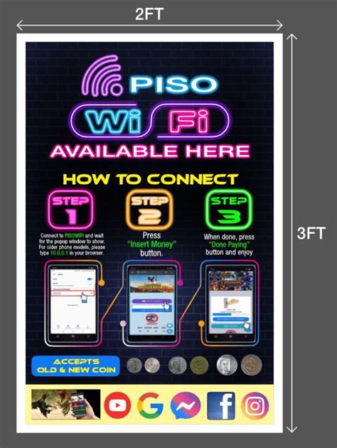 Piso Wi Fi Tarpaulin Print X Ft Lazada Ph