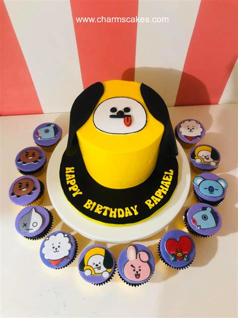 Charms Cakes Bt21 Rap Custom Cake