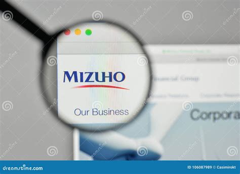 Milan, Italy - November 1, 2017: Mizuho Financial Group Logo on ...