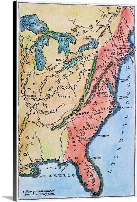 Colonial America Map