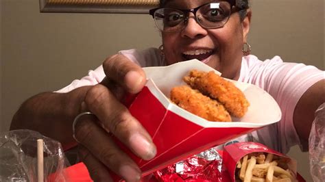 Mukbang With Wendys Spicy Chicken Sandwich Spicy 🌶 Nuggets And French