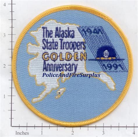 Alaska - Alaska State Trooper Police Patch Golden Anniversary 1941 - 1 ...