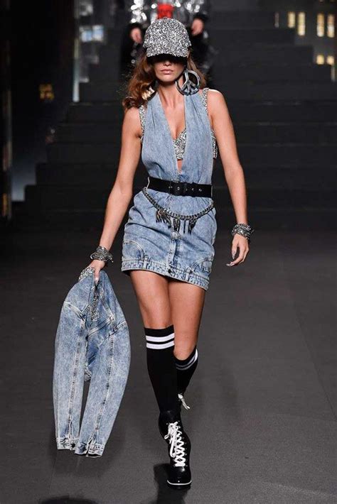 H M X Moschino Spring Ready To Wear Fashion Show Denim Fashion