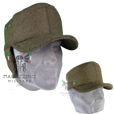 Berretto Cappello Norvegese Esercito Italiano Alpini Originale PANNO