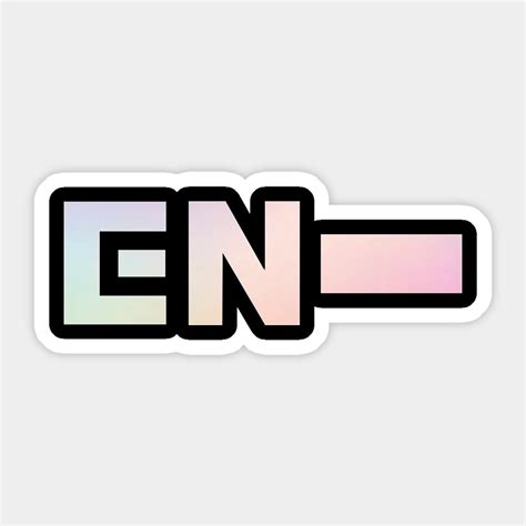 Enhypen Logo By Hallyupunch Pop Stickers Logo Sticker Computer Sticker