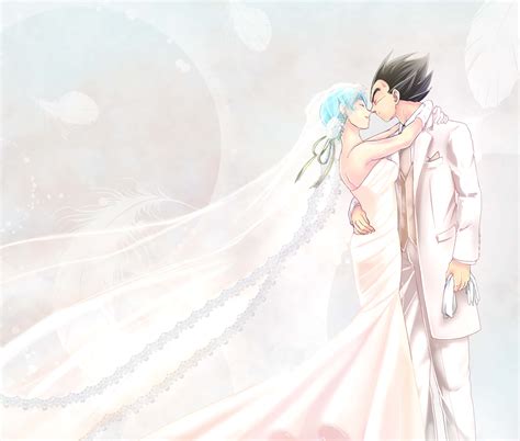 Download Vegeta and Bulma Forever Wallpaper | Wallpapers.com