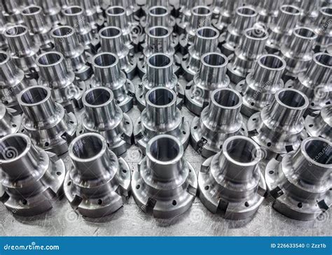 Shiny Steel Parts Full Frame Industrial Background Stock Photo Image