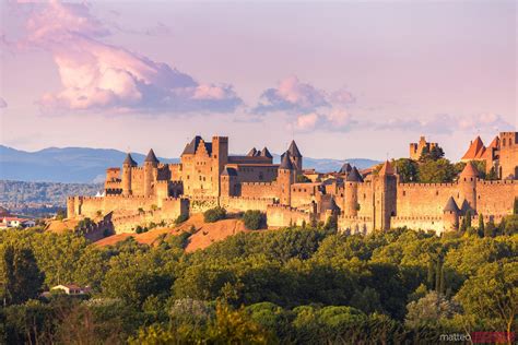 Walls Of The Fortified Citadel Carcassonne France Royalty Free Image