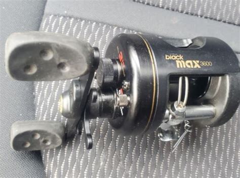 Abu Garcia Ambassadeur Black Max 3600 Baitcasting Fishing Reel Made In