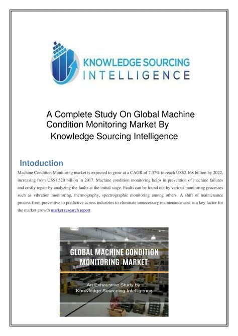 Ppt A Complete Study On Global Machine Condition Monitoring Market