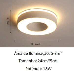 Plafon Design Clean Led Compra Off Frete Gr Tis