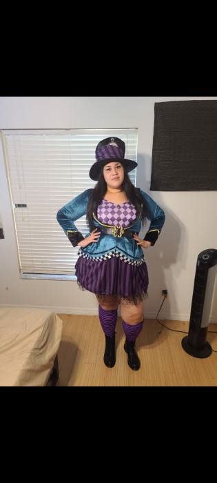 Plus Size Ladies Delightful Mad Hatter Costume