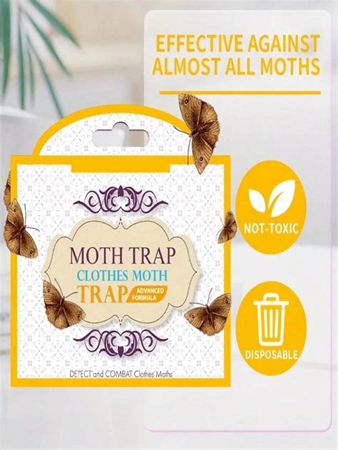 1pc Moth Trap Sticky Pheromone Trap For Flour Moths Meal Moths And