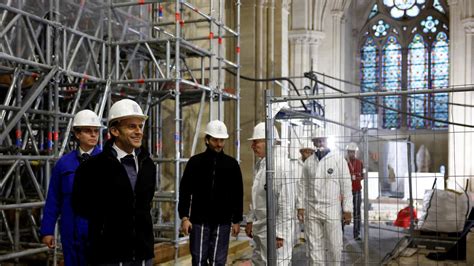 Notre Dame dernière visite d Emmanuel Macron ce vendredi sur le