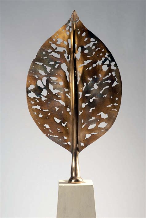 Life Leaf Medium bronze sculpture garden sculpture design offices ...