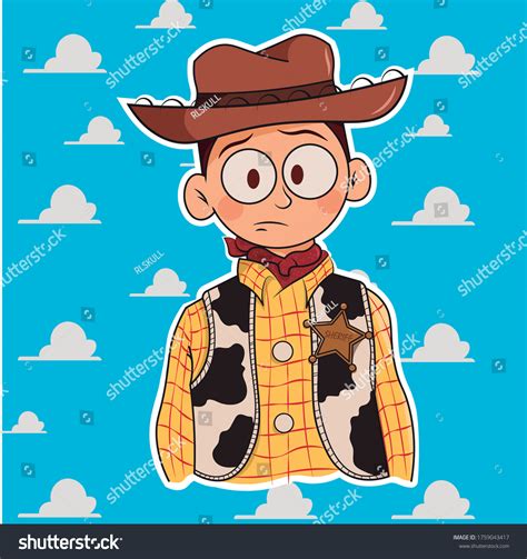 Boy Dressed Wild West Cowboy Stock Vector Royalty Free 1759043417