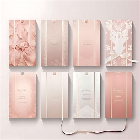 Premium Ai Image Lingerie Tag Card Satin Fabric Delicate Lace Accents Sensual D Vector Design