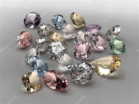 Colorful diamonds collection Stock Photo by ©tomisl.z 4290430