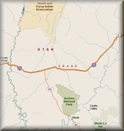 Grand County, Utah Map