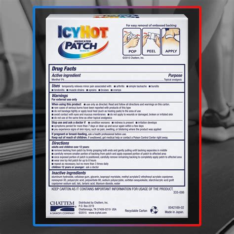 Icy Hot Extra Strength Pain Relief Patch For Arm Neck Leg Patches Buy Now With Express