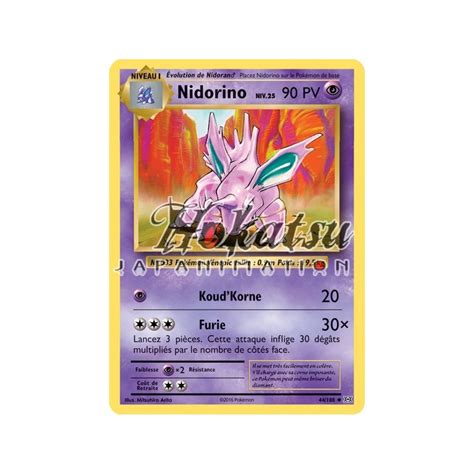 Compra Pkm Nidorino Xy Evoluciones Pokemon Hokatsu