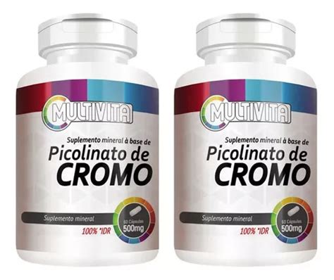 Picolinato De Cromo Glicose Insulina Mg Caps Un Sabor Neutro