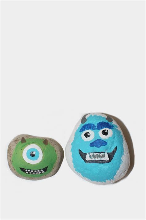 Monster Painted Rocks Fun And Easy Craft For Kids Or Garden